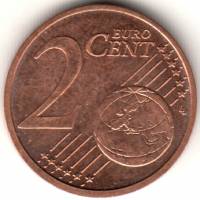 (2002) Монета Греция 2002 год 2 цента   Сталь, покрытая медью  VF