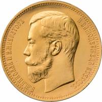 (1902) Монета Россия 1902 год 37 рублей 50 копеек - 100 франков    XF