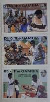 --  Набор марок Гамбия 3 шт.  Негашеные , III O