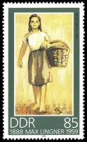 (1988-085) Марка Германия (ГДР) "Новый урожай"    Макс Лингнер II Θ