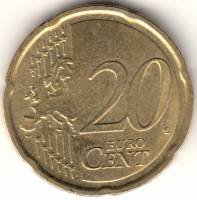 (2010) Монета Германия  2010 год 20 центов  2. Новая карта ЕС. Двор D  VF