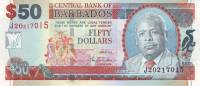 (№2007P-70a) Банкнота Барбадос 2007 год "50 Dollars" (Подписи: Williams)