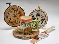 Подставки под горячее фарфор можжевельник Кружка Тунис сувенир Лопатка для торта Дед Мороз