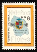 (№1985-1719) Марка Уругвай 1985 год "100 лет кафедре Флорес", Гашеная