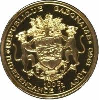 (№1960km4) Монета Габон 1960 год 100 CFA Francs
