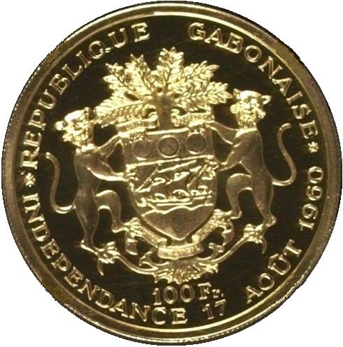(№1960km4) Монета Габон 1960 год 100 CFA Francs