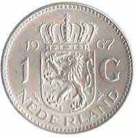 () Монета Нидерланды (Голландия) 1967 год 1 гульден ""    UNC
