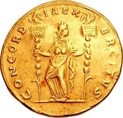 (№ (Без даты) ) Монета Римская империя 1970 год 8 Aureus