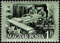 (1952-049) Марка Венгрия "Дробилка"    День шахтера III Θ