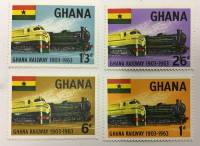 --  Набор марок Гана 4 шт.  Негашеные , III O