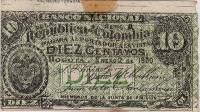(№1900P-262b) Банкнота Колумбия 1900 год "10 Centavos"