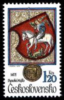 (1979-025) Марка Чехословакия "Всадник на коне" ,  III Θ