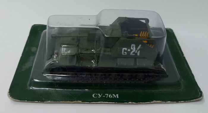 &quot;Русские танки&quot;, модель СУ-76М (в коробке-блистере)