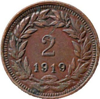 (№1919km71) Монета Гондурас 1919 год 2 Centavos