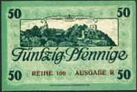 (№1918) Банкнота Германия 1918 год "50 Pfennig"