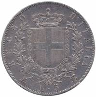 () Монета Италия 1869 год   ""     VF