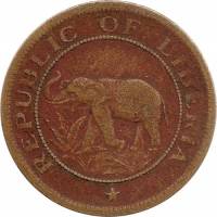 () Монета Либерия 1937 год 1  ""   Латунь  UNC