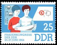 (1964-029) Марка Германия (ГДР) "Ученые"    Женский конгресс III O