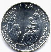 () Монета Ватикан 1987 год 1000 лир ""   AU