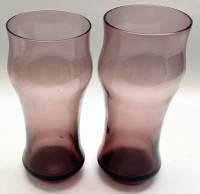 Вазы цветное стекло СССР 2 шт