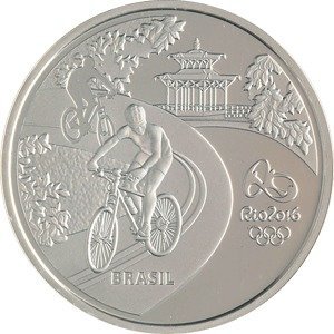  Монета Бразилия 2015 год 50     Биметалл (Серебро - Ниобиум)  UNC