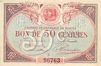 (№1923P-JP.88.21.) Банкнота Франция 1923 год "50 Centimes"