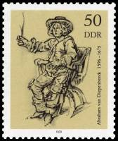 (1978-071) Марка Германия (ГДР) "Человек в кресле"    Государственный музей, Берлин II Θ