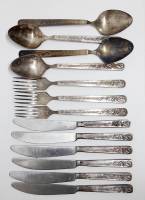 Набор столовых предметов, 13 предметов.,  МНЦ, СССР (сост. на фото)