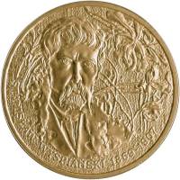 (087) Монета Польша 2004 год 2 злотых "Станислав Выспяньский"  Латунь  UNC
