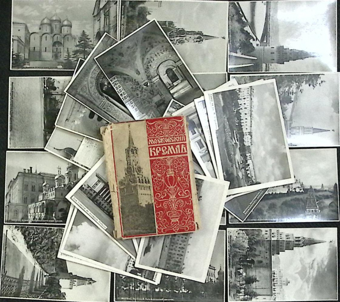 Набор открыток &quot;Московский Кремль&quot; 1956 Полный комплект 20 шт СССР   с. 
