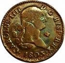 (№1788km427) Монета Испания 1788 год 4 Maravedies