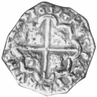 (№1651km134.1) Монета Испания 1651 год 8 Reales (Бургос Б -БР)