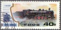 (1989-091) Марка Северная Корея "Локомотив (5)"   Локомотивы III Θ