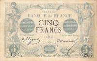 (№1871P-60) Банкнота Франция 1871 год "5 Francs"
