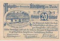 (№1920) Банкнота Австрия 1920 год "20 Heller"