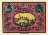 (№1921) Банкнота Германия 1921 год "5 Pfennig"
