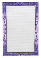 Обложка для проездного (Полимер) Принт "Индийская мандала", Фиолетовые тона