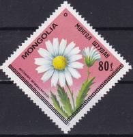 (1979-022) Марка Монголия "Поповник сибирский"    Цветы III O