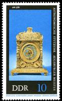 (1975-049) Марка Германия (ГДР) "Аугсбург, 1560"    Старинные часы II Θ
