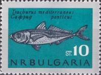 (1965-038) Марка Болгария "Ставрида черноморская"   Рыбы Чёрного моря III Θ