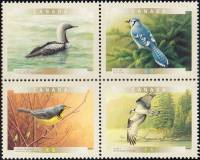 (№2000-1897) Лист марок Канада 2000 год "Птицы из Канады Мино 18971900", Гашеный