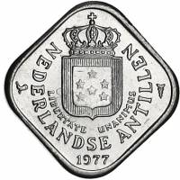 (№1971km13) Монета Ниделандские Антильские острова 1971 год 5 Cents
