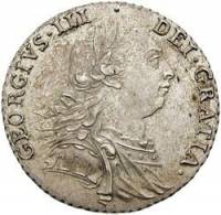 () Монета Великобритания 1787 год 1  ""   Биметалл (Серебро - Ниобиум)  AU