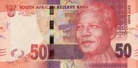 Банкнота ЮАР Южно-Африканская республика 2012 год 50 рандов Нельсон Мандела   UNC