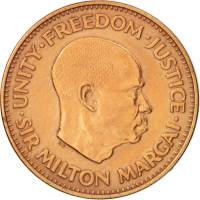 (№1964km16) Монета Сьерра-Леоне 1964 год frac12; Cent
