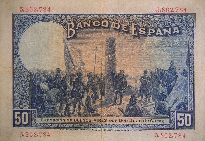  Банкнота Испания 1931 год 50     UNC