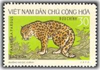 (1973-002) Марка Вьетнам "Леопард"   Дикие животные III Θ