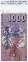 () Банкнота Швейцария 1987 год 1 000  ""   UNC