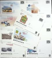 2000-е-год Набор ПК с ориг. маркой, 10 шт Россия Ассорти   ,  Марка