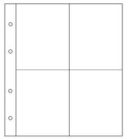 Лист в альбом Numis на 4 открытки. Упаковка (10 шт.). СомС, #1921004